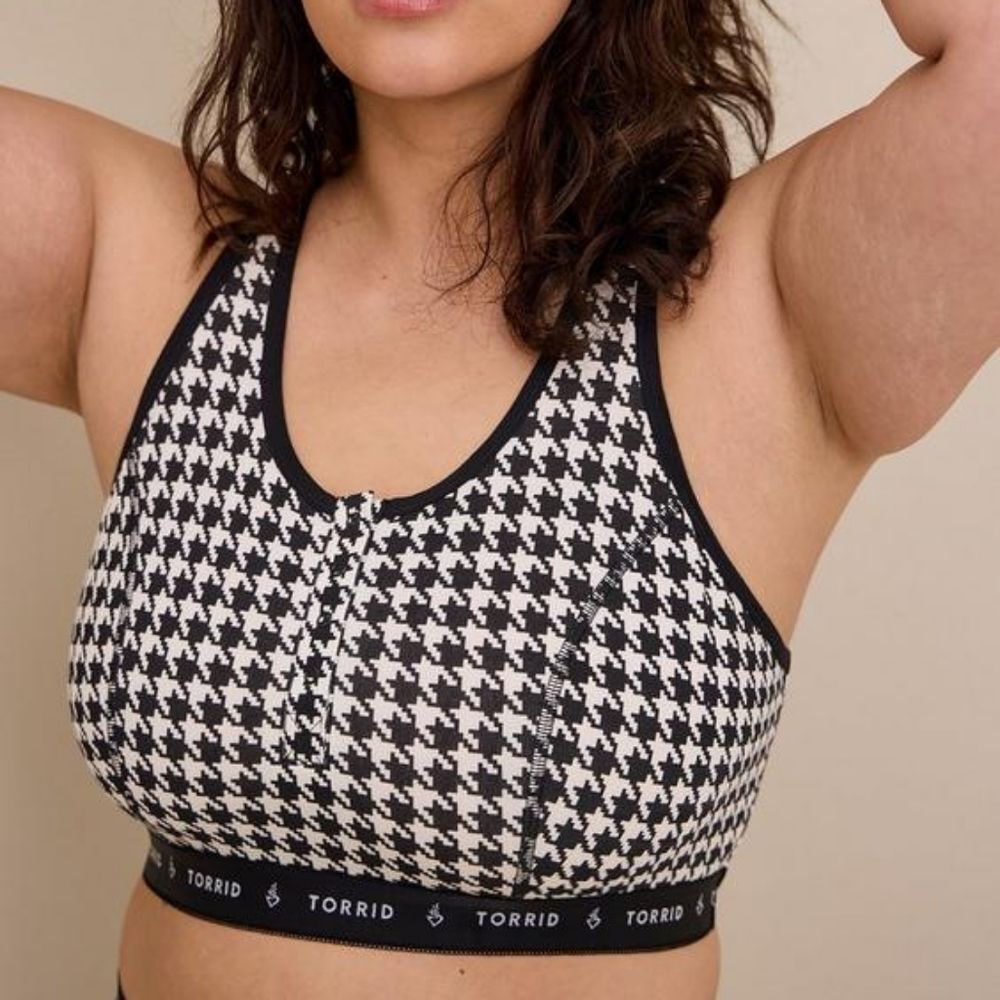 Women's Torrid Lightly Lined Rib Henley Bralette, Size 2